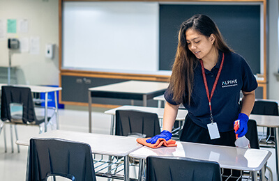 College and university cleaning