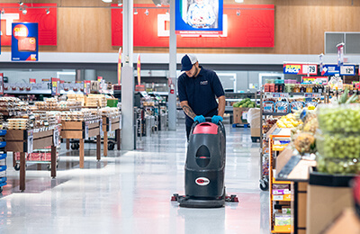 Grocery store cleaning