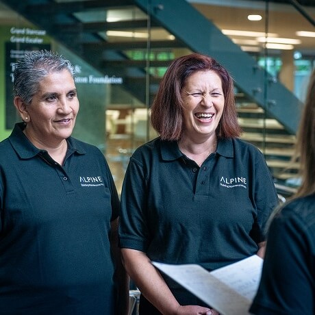 Alpine Services cleaning team