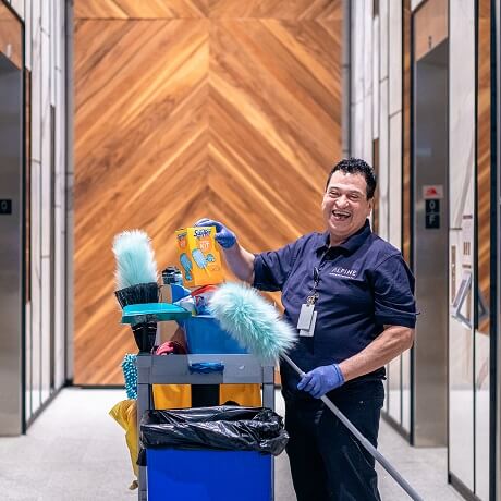 Alpine Services cleaning team
